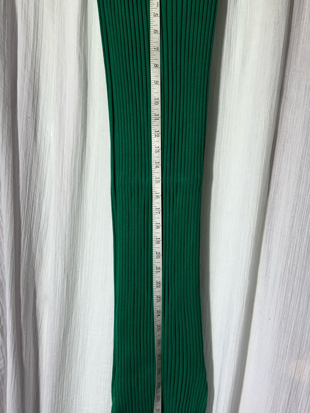 Freshman19 Green Ribbed Top - Picture 6 of 7